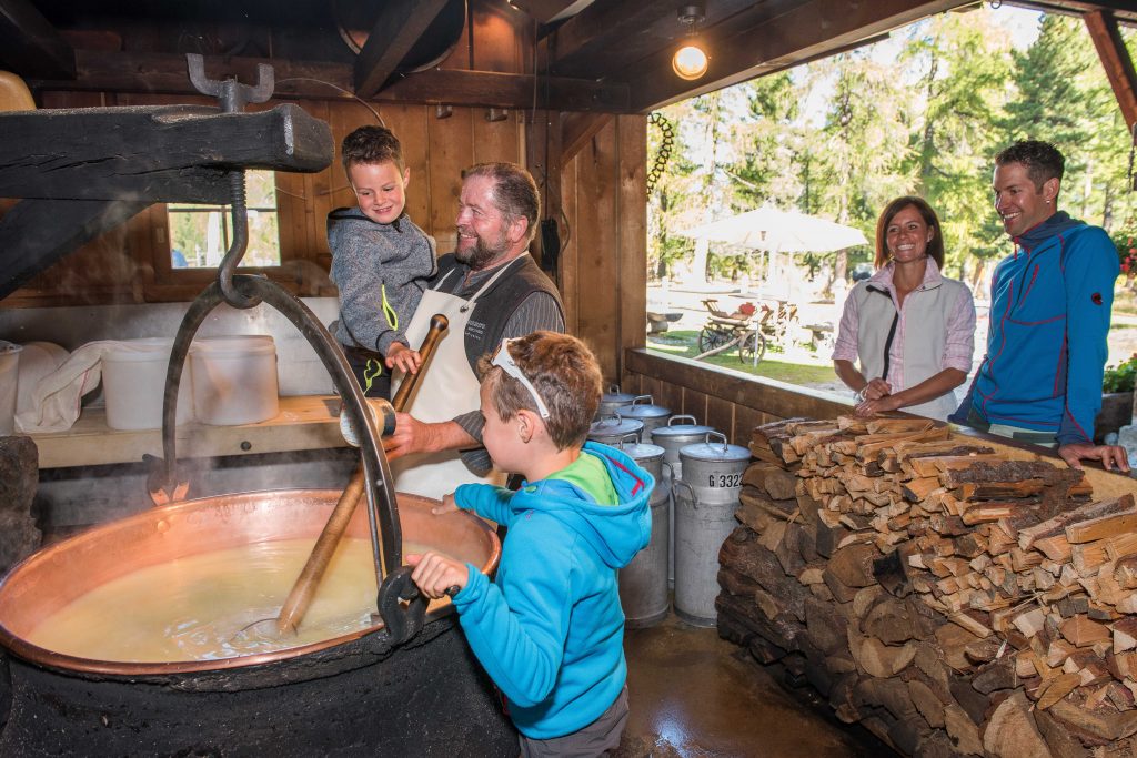 Visitors enjoy demonstrations at the Morteratsch Alpine cheese-making dairy. Photo Credit Here Engadiner Nusstorte (nut tart) is made from buttery pastry, creamy caramel and walnuts. Engadin St. Moritz The chocolate atMax Chocolatier in Lucerne is second-to-none. Andre Meier Romano Salis