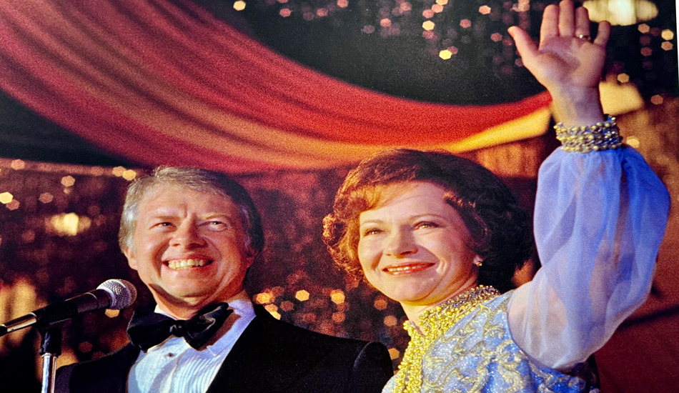 President Jimmy Carter and First Lady Rosalynn Carter at an inaugural ball Washington, D.C.