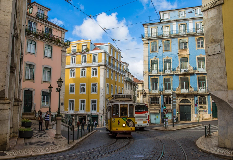 Portugal Lisbon Street Tram