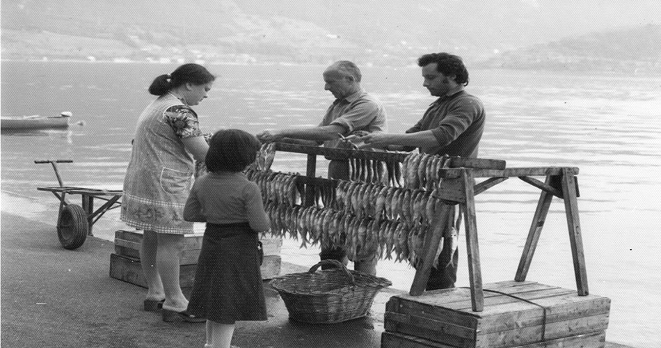 Historically, residents tacked up fish on drying racks in the sun, part of the preservation process. (Photo by Michele Turla)