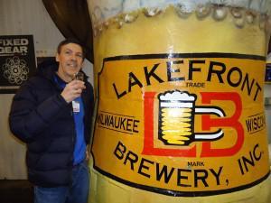 At the famous Milwaukee brewery Lakefront brewery