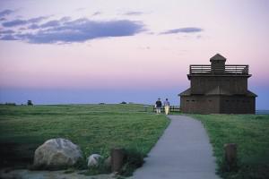 Blockhouse at Fort Abraham Lincoln State Park Things to do in Bismarck and Mandan North Dakota