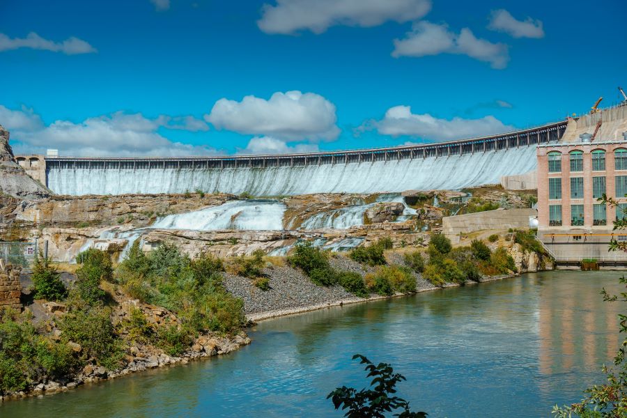 Ryan Dam in Great Falls Montana