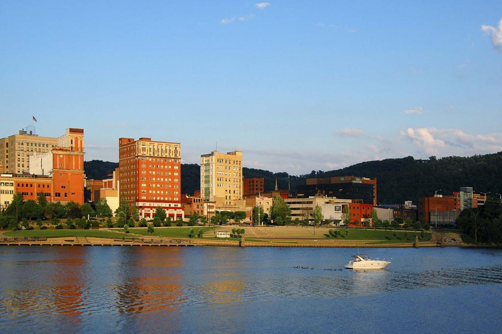Wheeling West Virginia in the Northern Panhandle as seen from the Ohio River