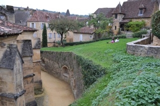 The medieval town of Sarlat developed around a Benedictine abbey.