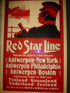 Red Star Line Poster