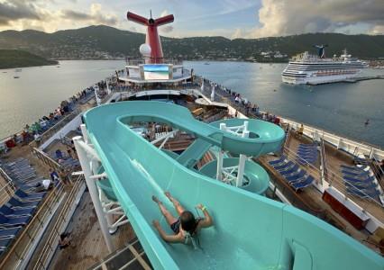 Water slide onboard Carnival Freedom (Photo Courtesy of Carnival Cruise Lines)