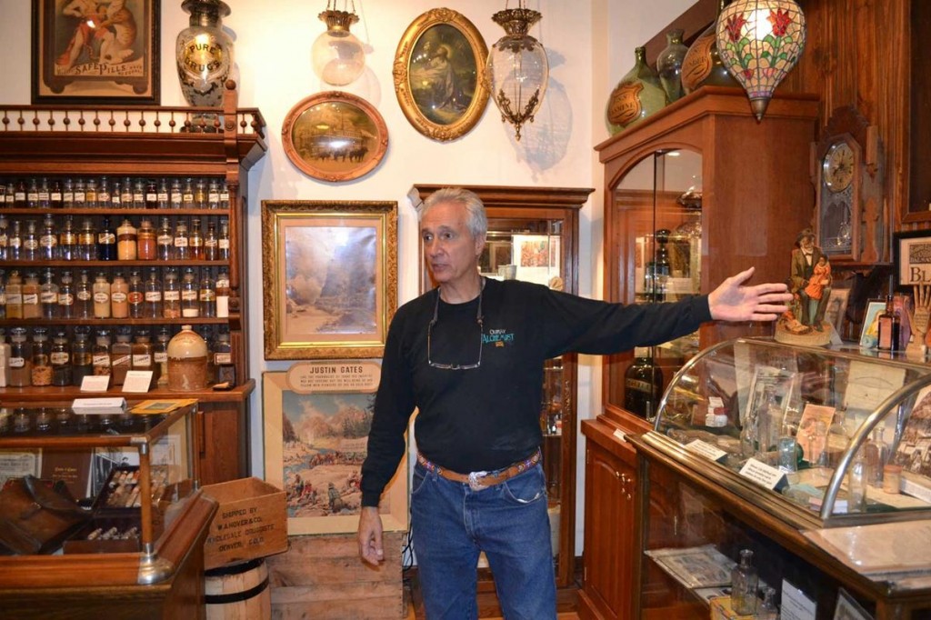 Curtis Haggar takes visitors on a narrated tour of his Ouray Alchemist Museum