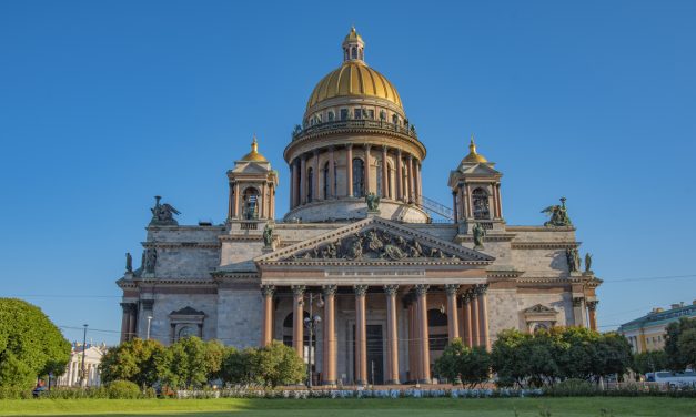 Elegant Cathedrals in St. Petersburg, Russia