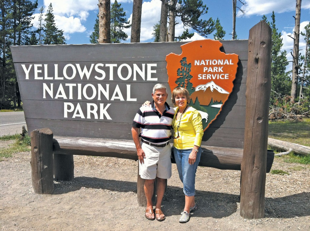 John and Mary Stachnik at Yellowstone National Park
