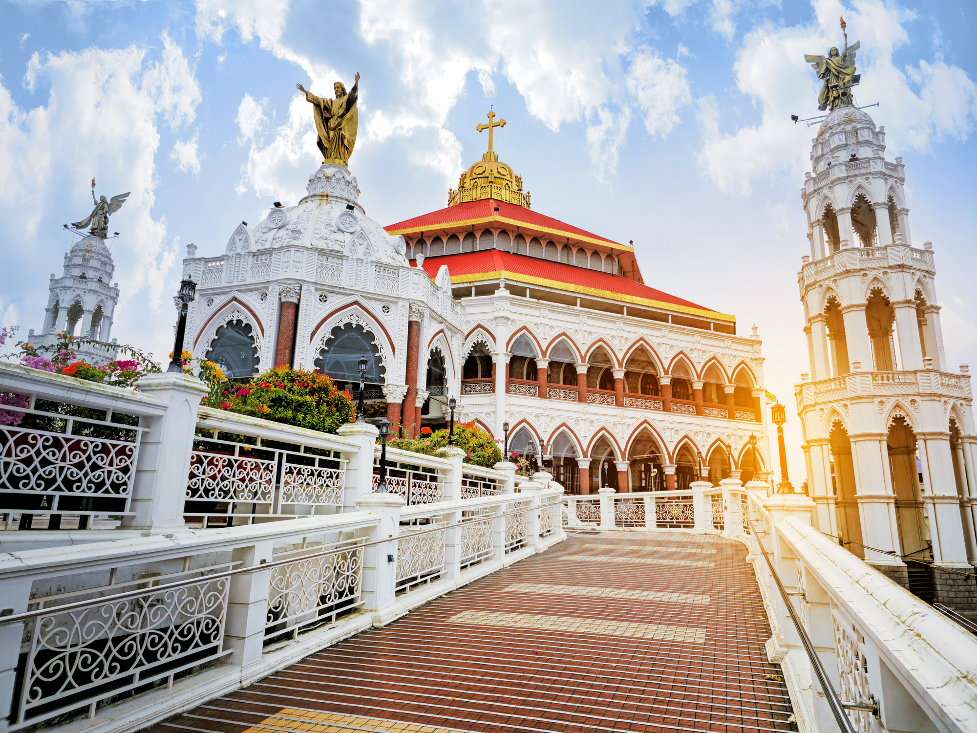 Kochi, Kerala, India. An exterior View of St. George’s Syro-Malabar Forane Church, Edappally Kochi, Kerala, India. An exterior View of St. George's Syro-Malabar Forane Church, Edappally
