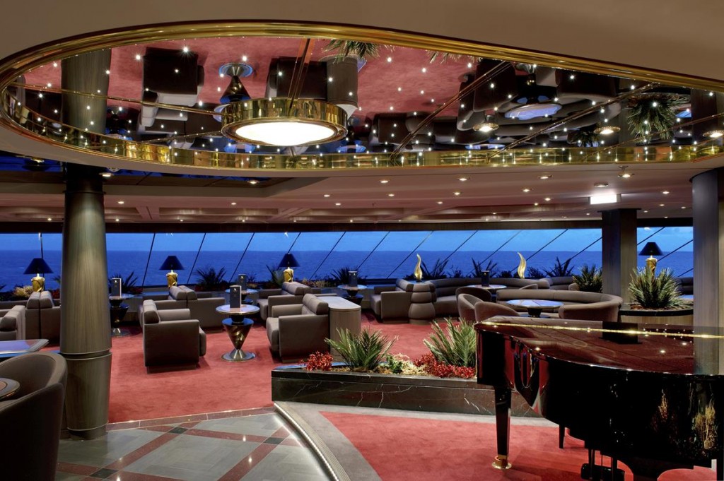 One Sail Lounge in the MSC Yacht Club on MSC Divina: Photo Courtesy of MSC Cruises
