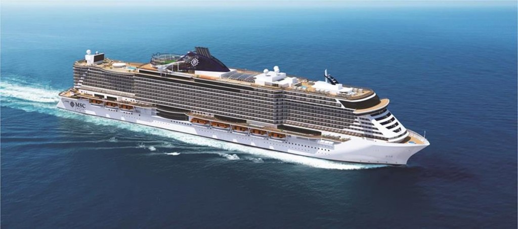 Exterior View of the MSC Seaside