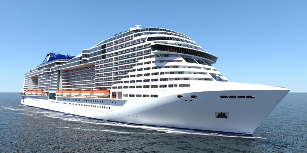Exterior View of the MSC Meraviglia photo courtesy of MSC Cruises