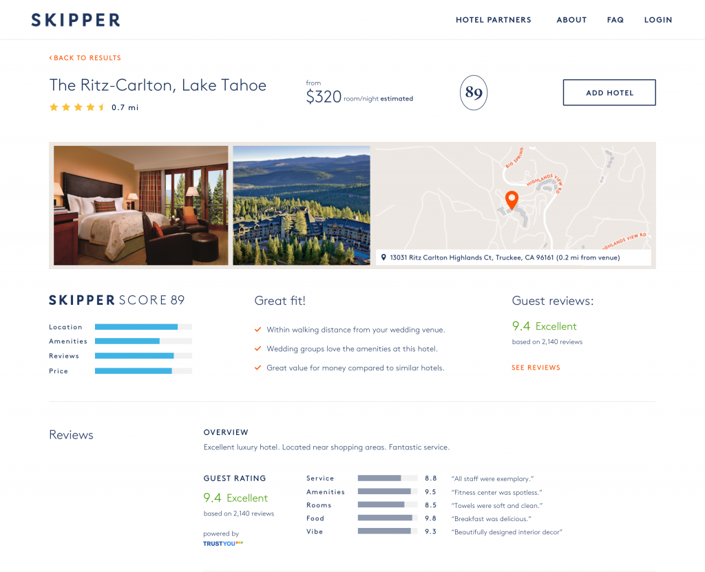 skipper group hotel bookings
