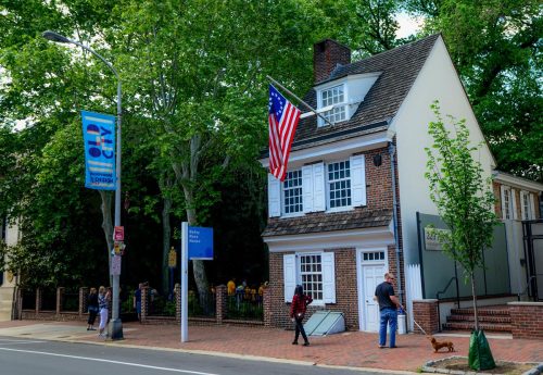Built in 1760, the aptly named Betsy Ross House was home to the seamstress widely believed to have crafted the first Stars and Stripes flag used to celebrate U.S. independence in July 1776. Located in Historic Philadelphia’s Old City neighborhood, the former home exhibits interactive displays, period furnishings and appearances by Betsy herself to give visitors a look at the lives of Colonial women.