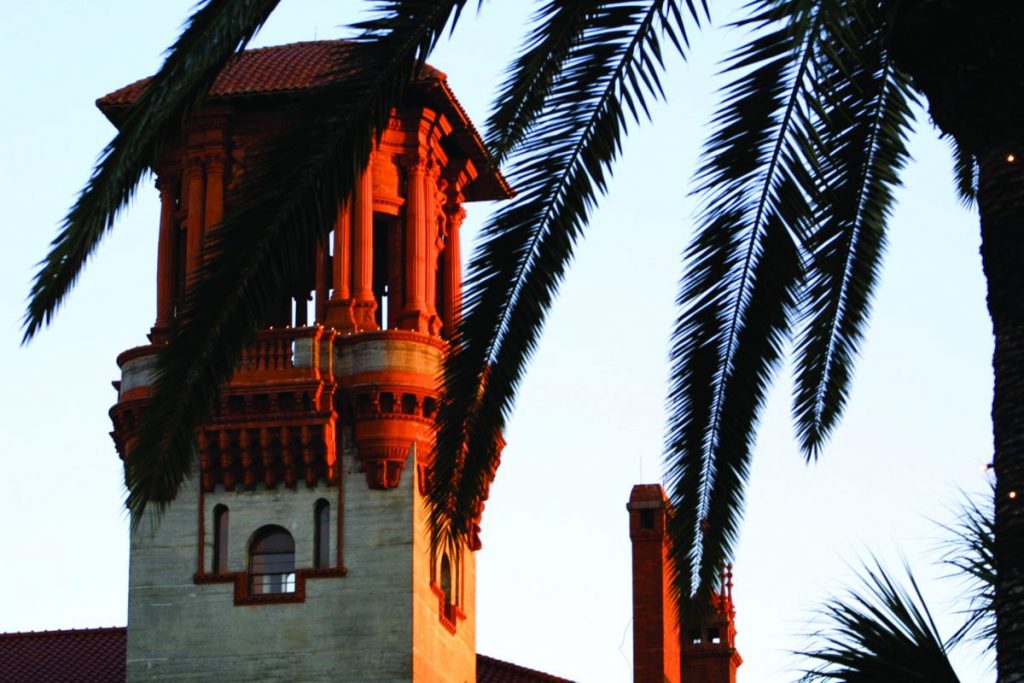 Lightner Museum tower in Colonial Quarter in St. Augustine Ponte Vedra Beach Florida's Historic Coast