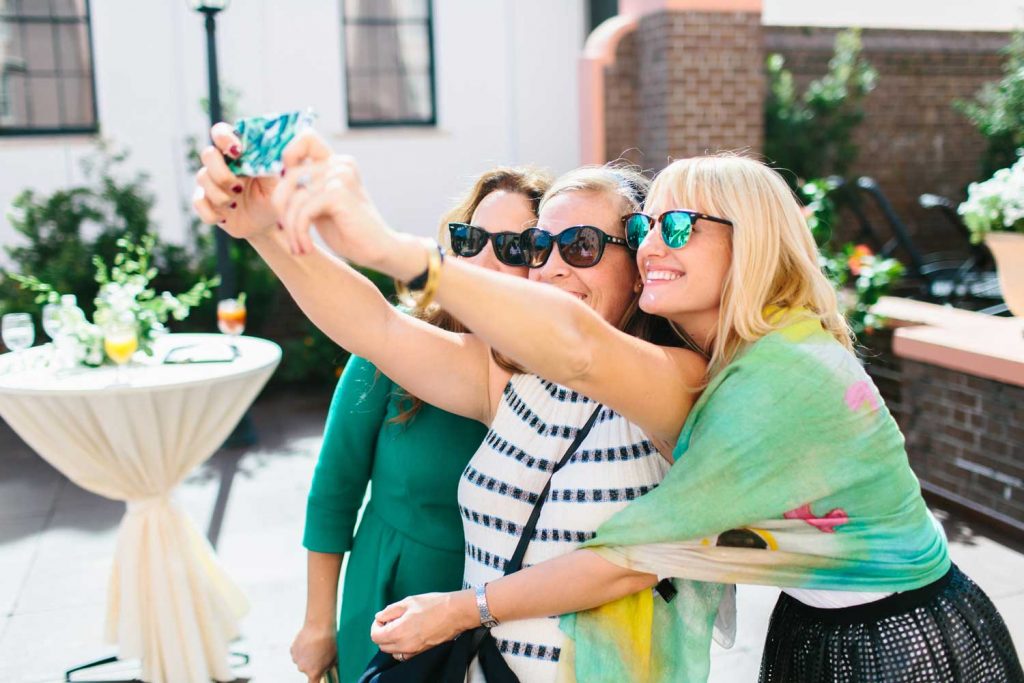 Selfie break during a culinary itinerary in Charleston, South Carolina