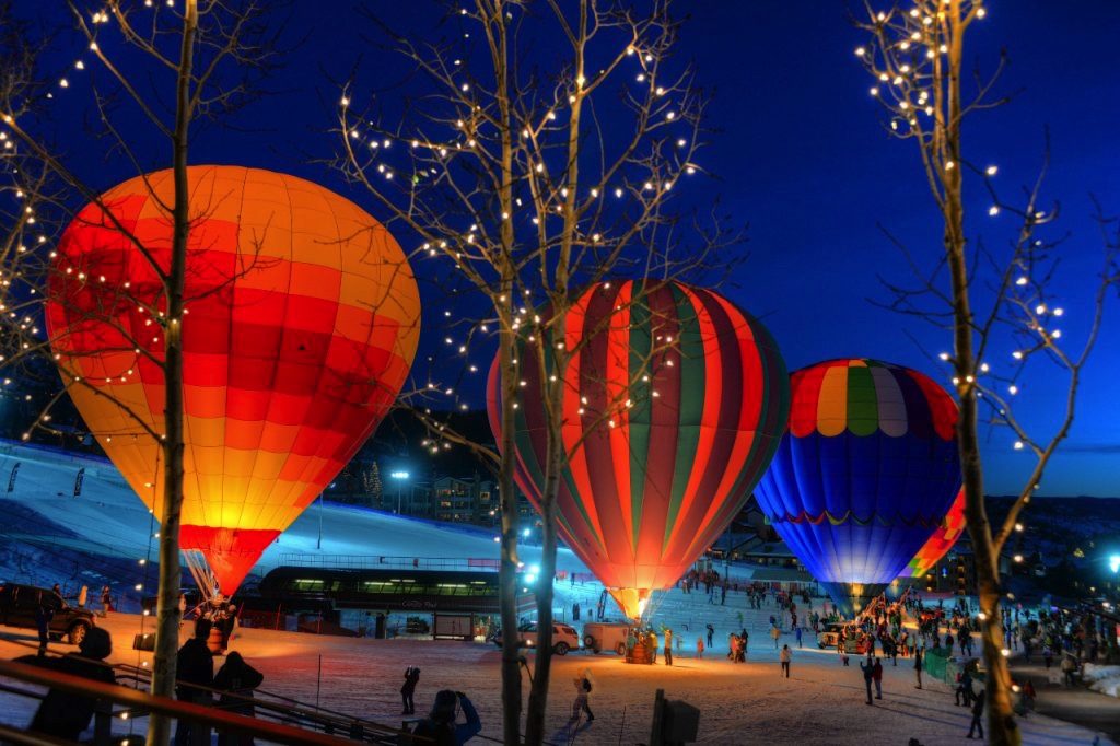 hot air balloons