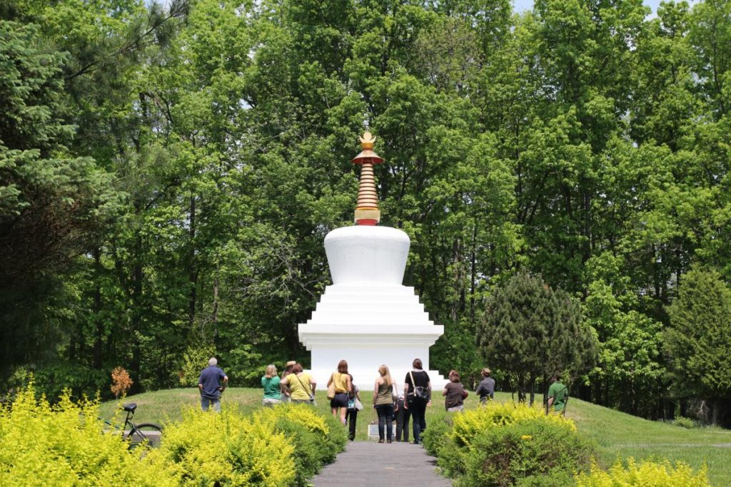 The Tibetan Mongolian Buddhist Cultural Center is one of the many shrines in Indiana
