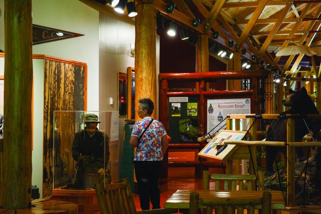 Inside of Mary Gibbs Mississippi Headwaters Center Itasca State Park