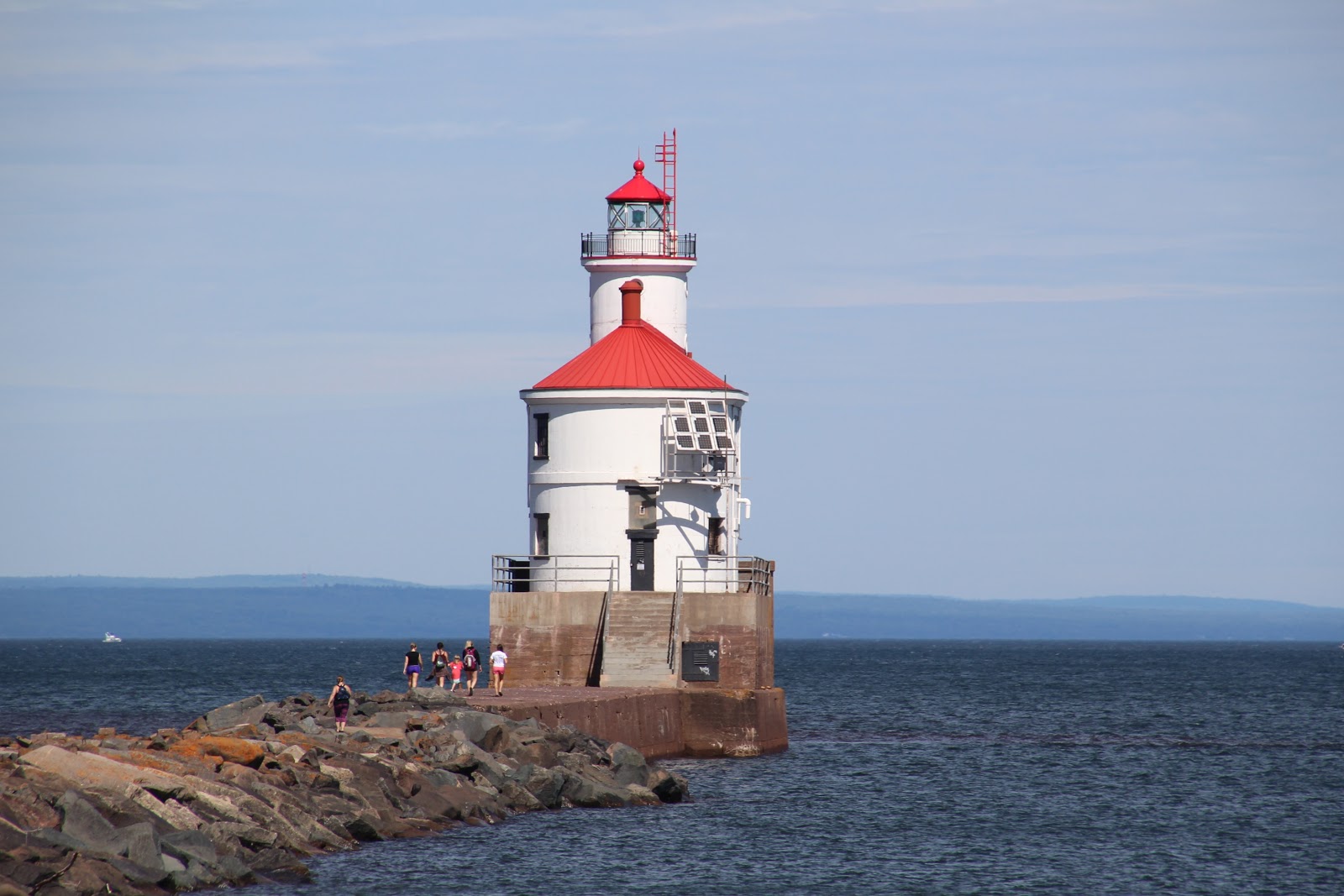 Wisconsin Itinerary Take I 94 To 29 Where Life Is Fine   Superior Entry Lighthouse Wisconsin Historic Markers 