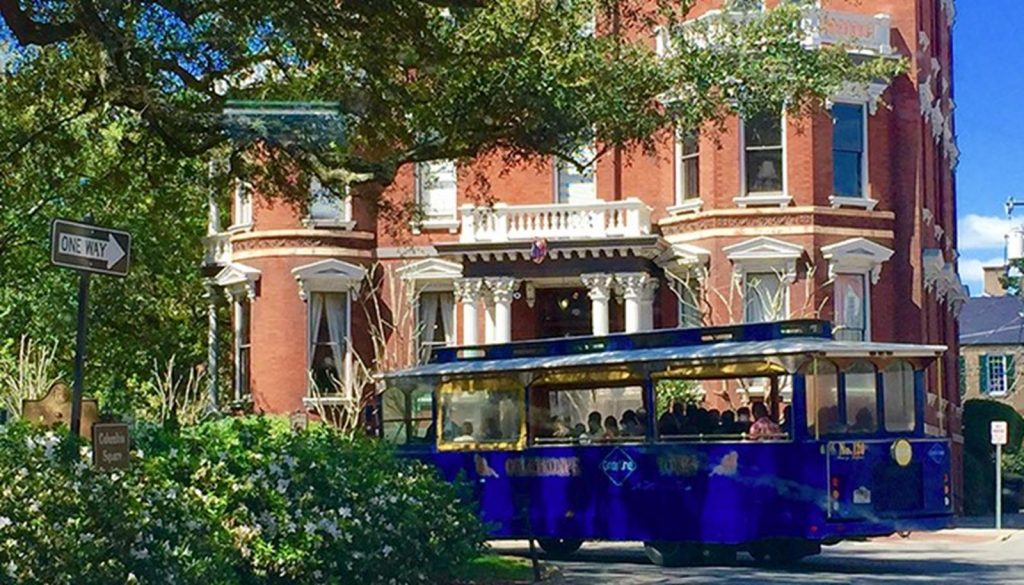 Open air trolley tour