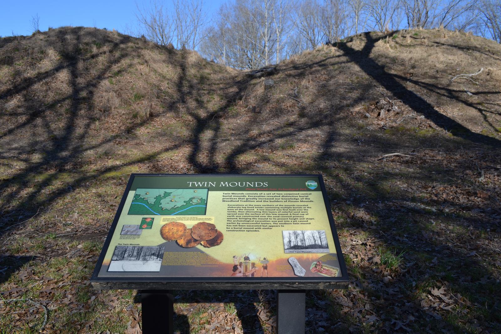 Pinson Mounds State Park contains 15 Native American mounds.