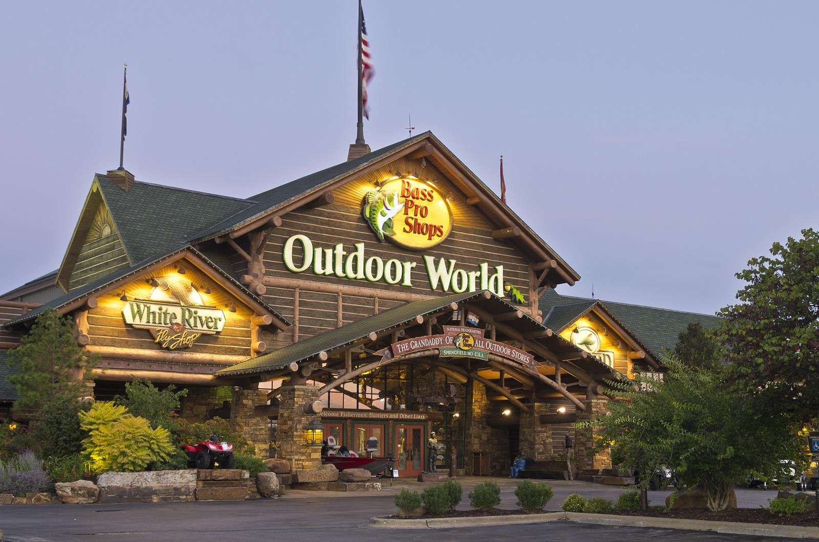 Just off Route 66 is the largest Bass Pro Shops location in the United States, which also serves as the headquarters