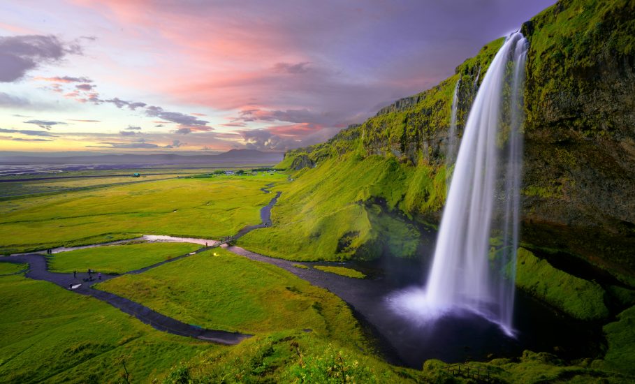 Seljalandsfoss Waterfall, Iceland. Photo by Robert Lukeman on Unsplash. Ecotourism destinations.
