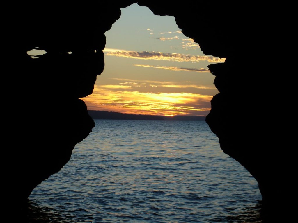 Apostle Islands Keyhole Wisconsin lakes and rivers