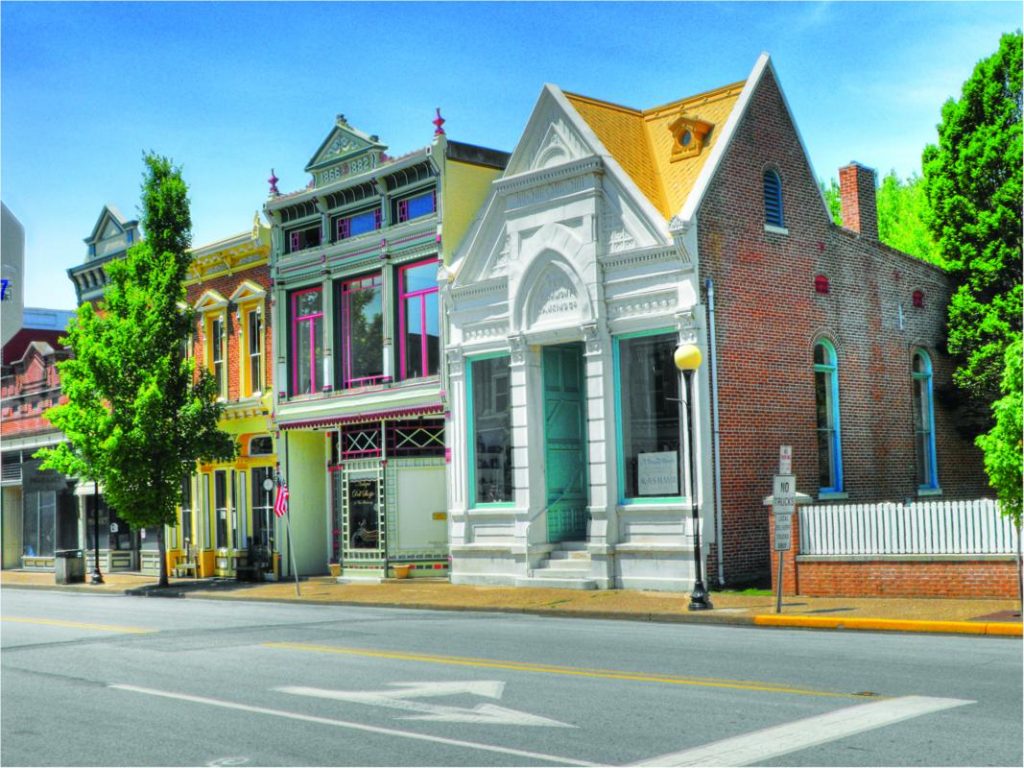 New Harmony Historic District is one of the Indiana historic districts bursting with color.