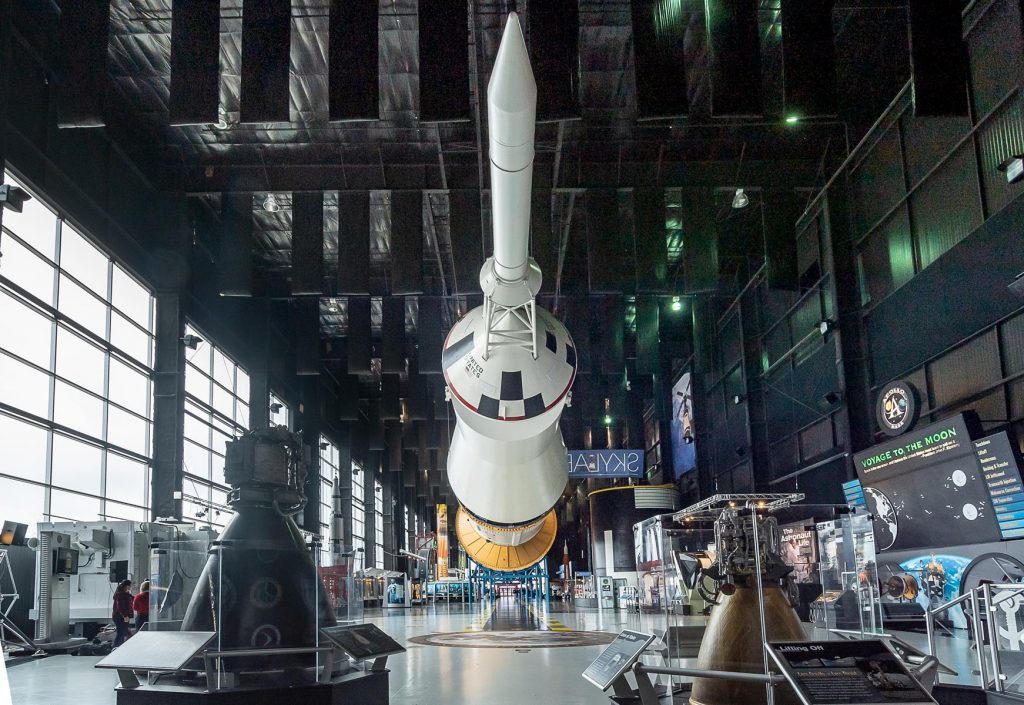 Saturn V from escape tower