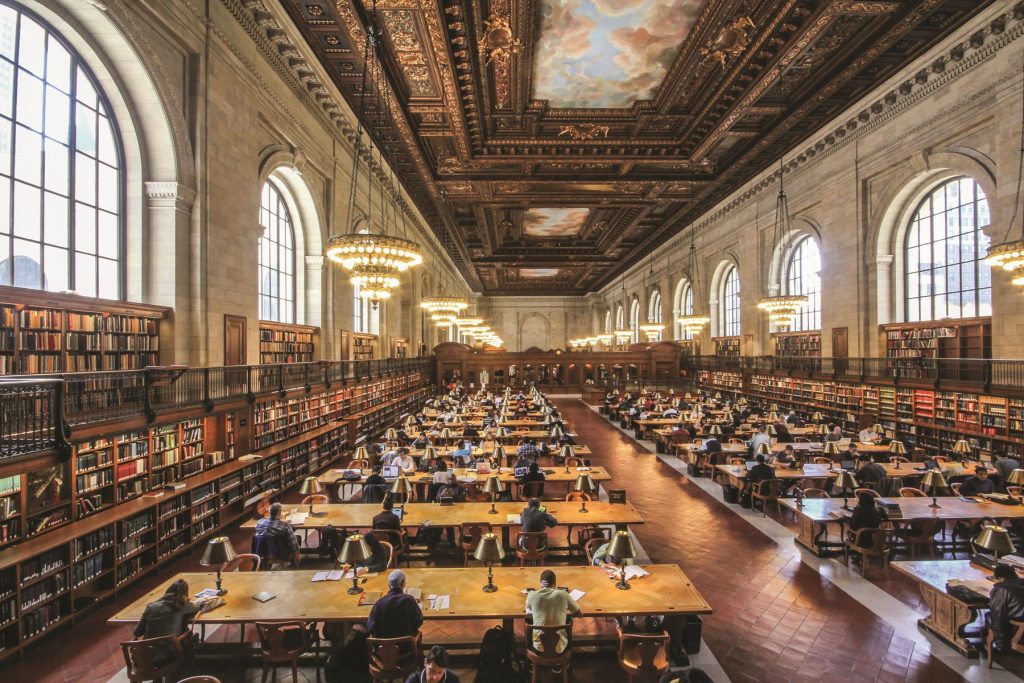 The New York Public Library’s magnificent Rose Main Reading Room