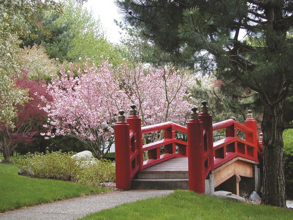 Shiojiri Niwa is one of the many beautiful botanical gardens in Indiana