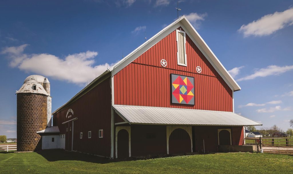 The LaGrange Barn Quilt Trail displays some of the best public art in Indiana
