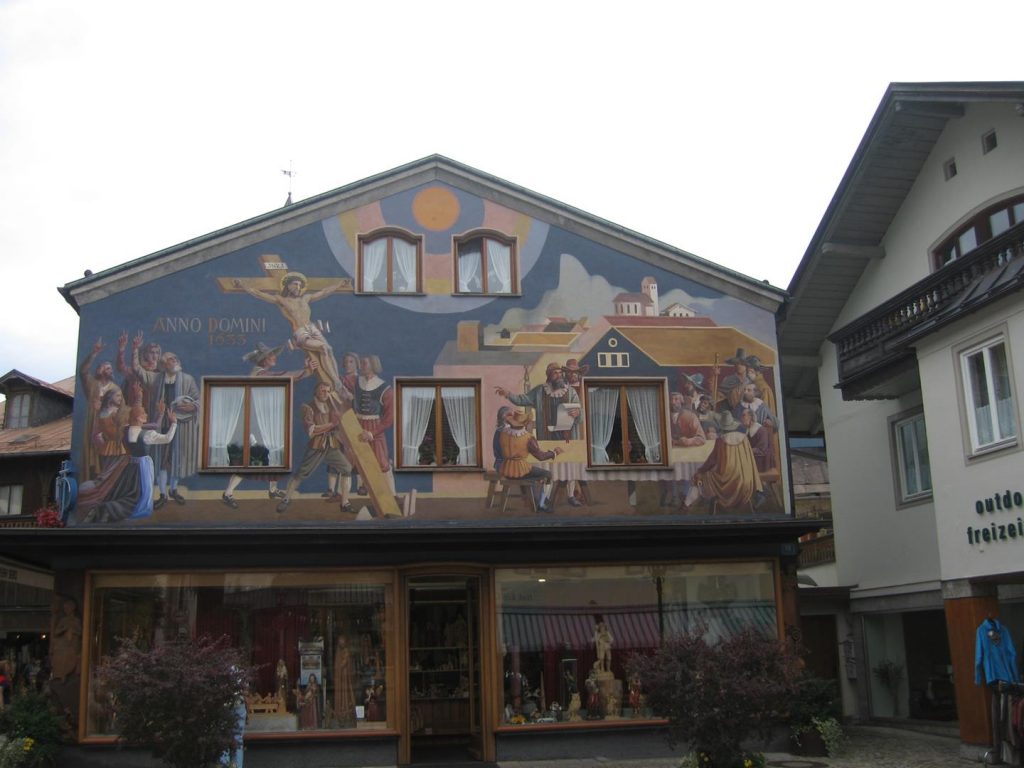 Oberammergau village in Germany