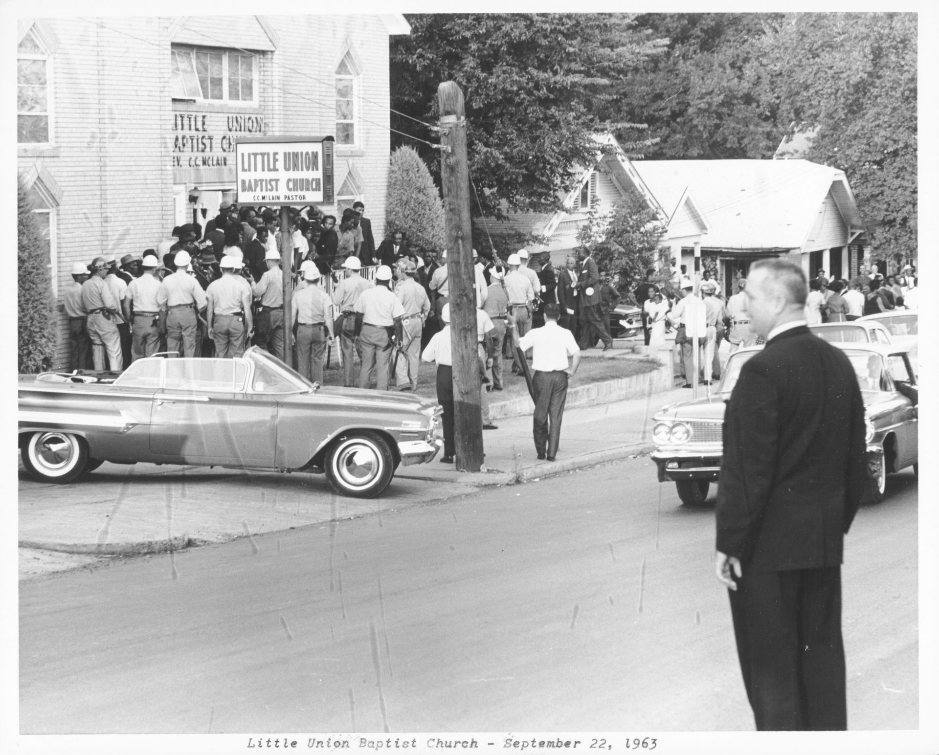 Police Enter Little Union Baptist Church in Shreveport photo by LSU-Shreveport Louisiana Civil Rights Trail