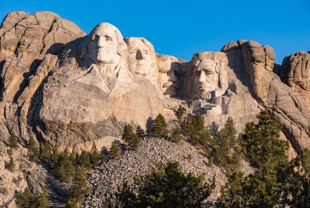 Glimpse national monuments like Mount Rushmore National Memorial, Photo Credit by Black Hills & Badlands Tourism Association