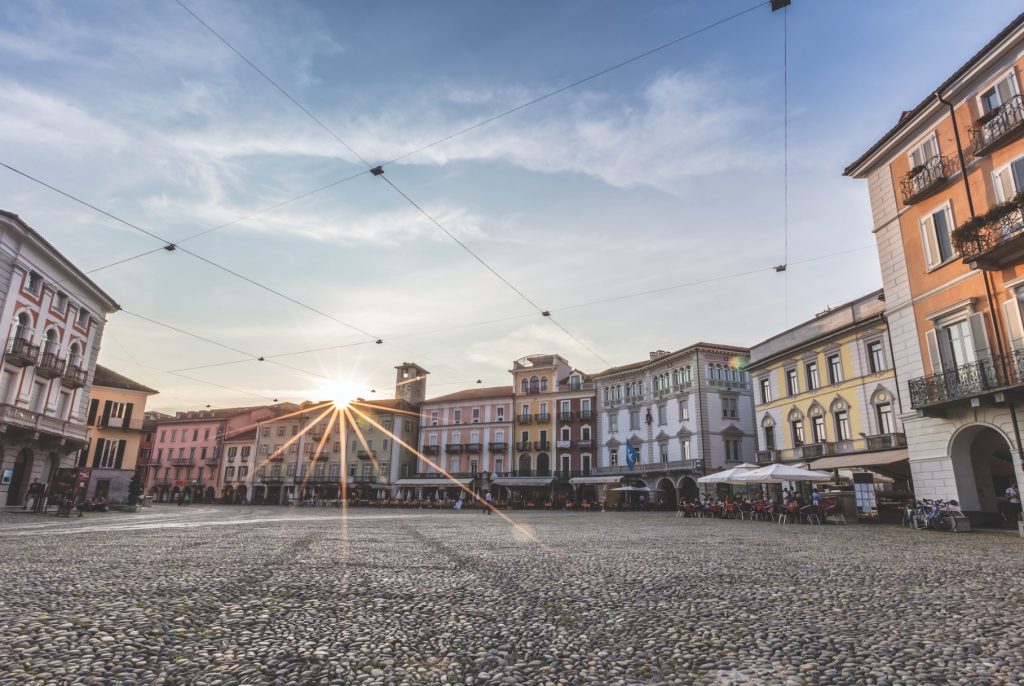 Piazza Grande in Locarno. Ascona-Locarno Tourism/Alessio Pizzicannella