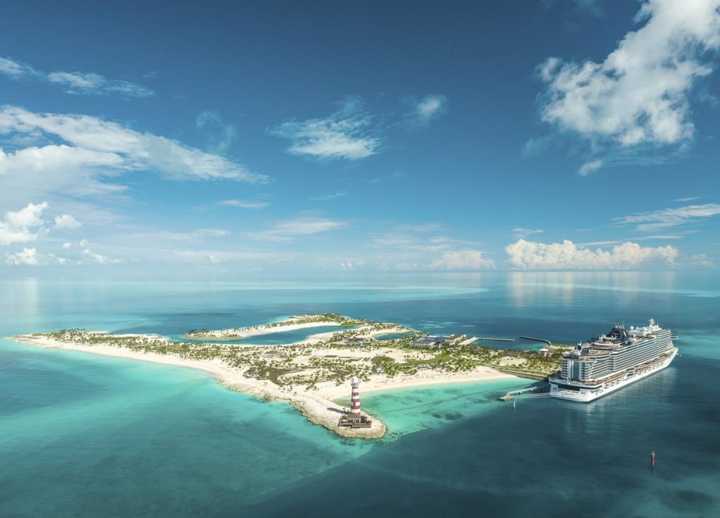 Ocean Cay MSC Marine Reserve is located 30 miles south of Bimini in the Bahamas.