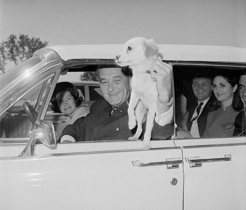 President Johnson in a M-38A1 Jeep 4x4, President Lyndon B.…