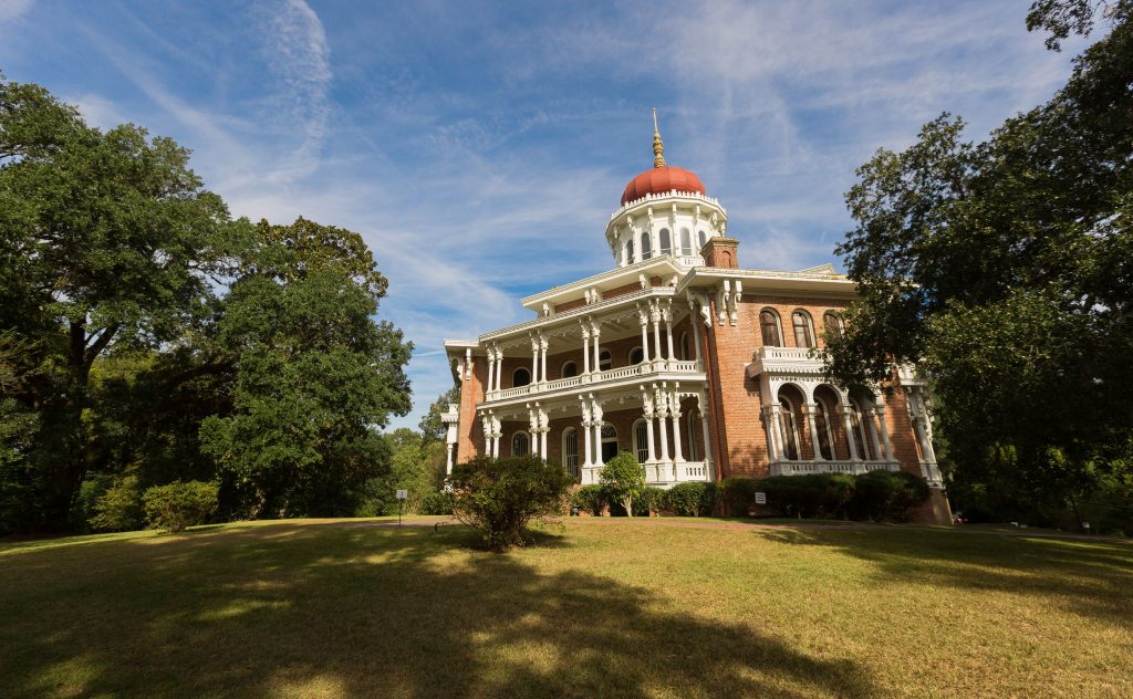 An antebellum mansion, Longwood is on the National Register of Historic Places.
