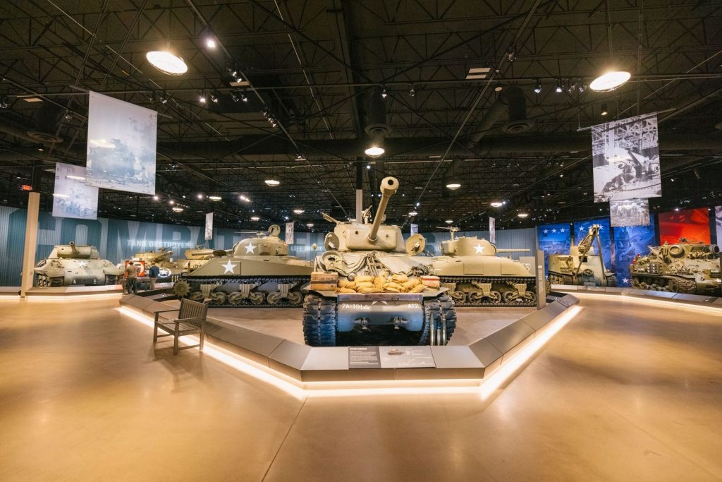 The National Museum of Military Vehicles features a collection of historically-significant firearms.