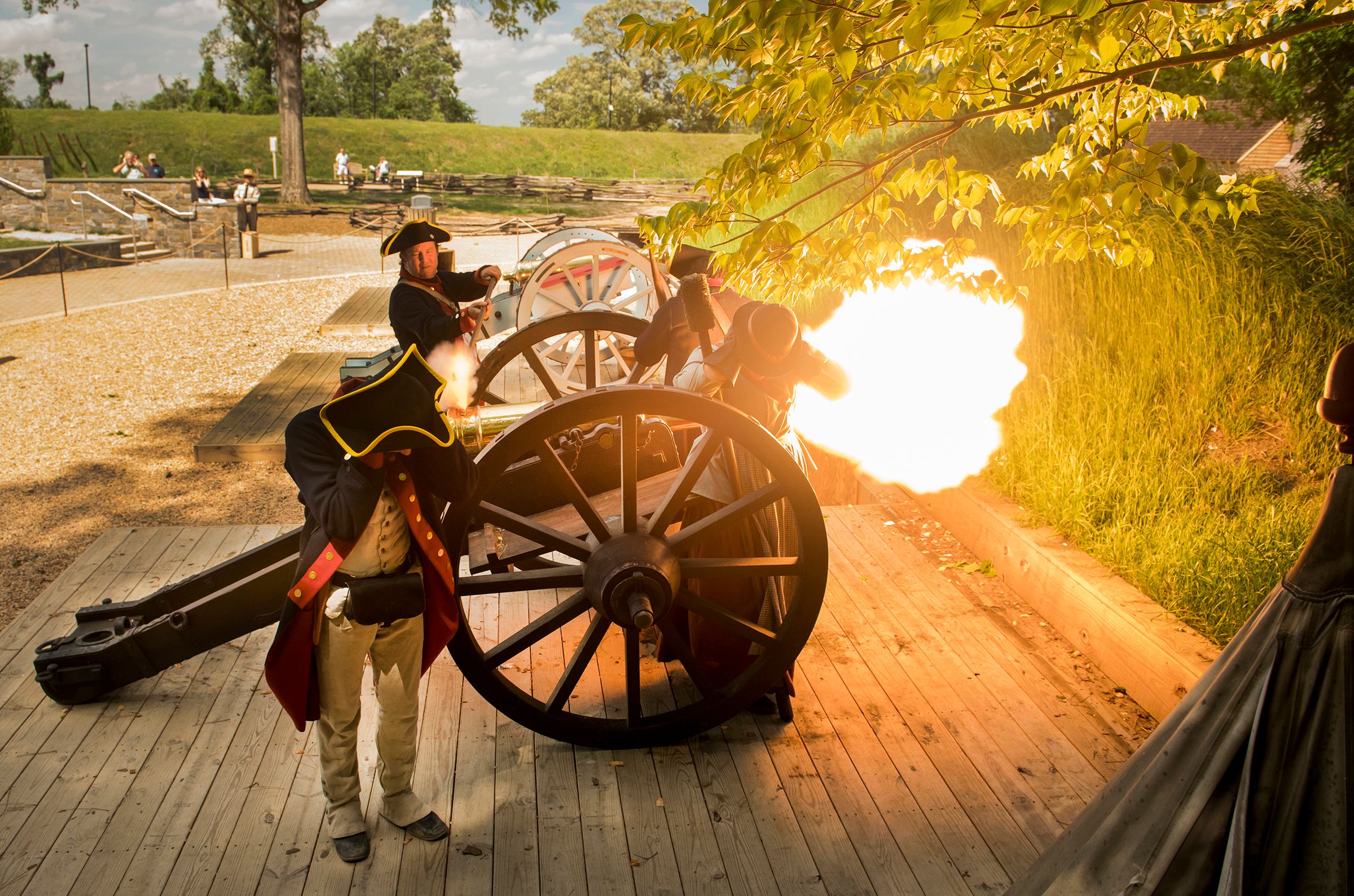 Artillery at American Revolution Museum at Yorktown