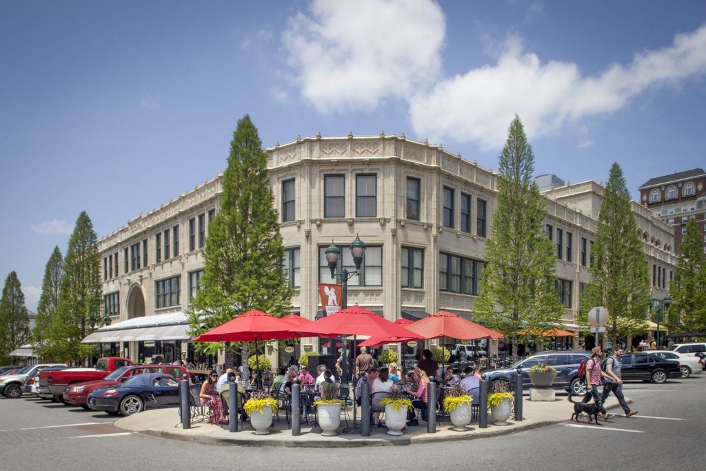 Grove Arcade is a dining and shopping hotspot. (Photo credit: ExploreAsheville .com)