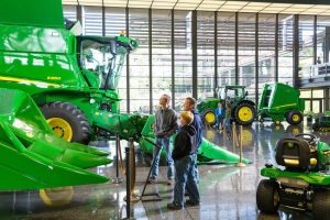 Visit the John Deere Pavilion in Moline to learn about how a modest blacksmith began to sell handmade shovels and developed America’s premier agricultural equipment company. Photo courtesy of Enjoy Illinois