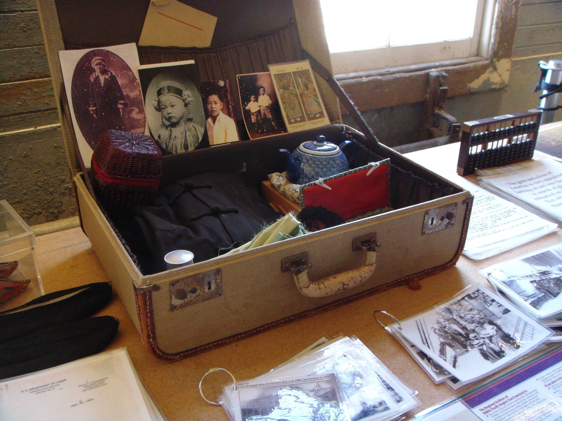 Photo by Roger Wagner via Flickr. Suitcase at Angel Island.