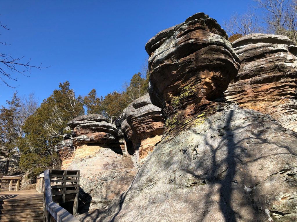 Enjoy a scenic drive to the eastern side of Shawnee National Forest, where more adventures await at the Garden of the Gods, the region’s most popular recreation site. Photo courtesy of Enjoy Illinois