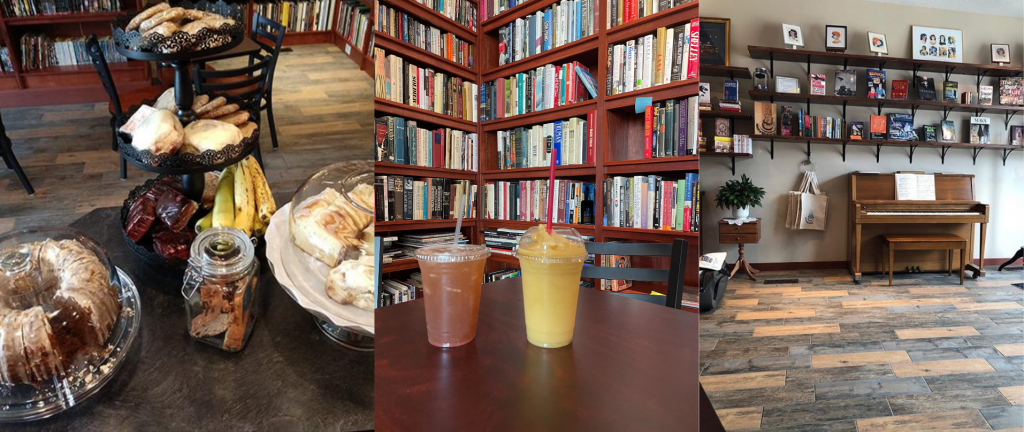 Treats, drinks, music and books at The Brewed Book
